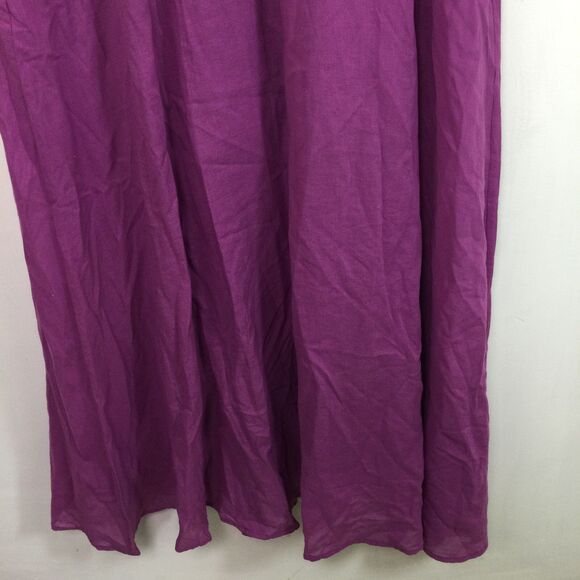 Calme by Johnny Was Womens V-Neck Buttoned Raglan Slip Dress Purple Size XS NWT - Picture 12 of 16